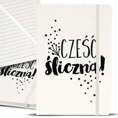 Notesy i bloczki - Notes Notatnik Bujo A5 Biały CZEŚĆ ŚLICZNA Wzory - miniaturka - grafika 1