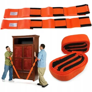 DWA WYTRZYMAŁE PASY TRANSPORTOWE DO PRZENOSZENIA MEBLI RZECZY PRZEPROWADZKI - Meble modułowe i akcesoria - miniaturka - grafika 1