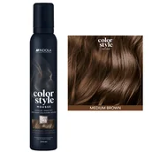 Farby do włosów i szampony koloryzujące - Indola Profession Color Style Mousse, pianka koloryzująca, średni brąz, 200ml - miniaturka - grafika 1