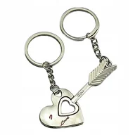Breloki - Brelok do kluczy dla zakochanych na Walentynki prezent dla ukochanej miłość - miniaturka - grafika 1