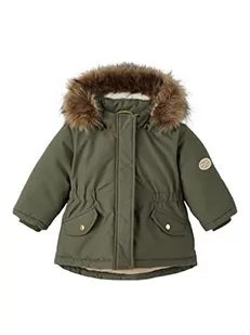 NAME IT Girl's NMFMACE Parka Jacket PB FO kurtka, oliwkowa noc 110, olive night, 110 cm - Kurtki i płaszcze dla dziewczynek - miniaturka - grafika 1