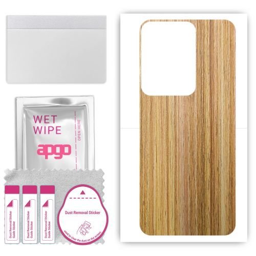 folia naklejka skórka strukturalna na TYŁ do Vivo Y12 V2317A - Drewno Dąb Miodowy - apgo SKINS