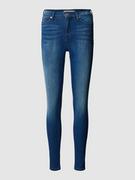 Spodnie damskie - Jeansy o kroju skinny fit z 5 kieszeniami model ‘NORA’ - miniaturka - grafika 1