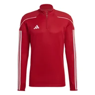 Bluzy sportowe męskie - Męska Bluza ADIDAS TIRO23 L TR TOP HS0327 – Czerwony - miniaturka - grafika 1