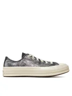 Trampki damskie - Converse Trampki Chuck 70 Suede Shimmer Ox A10379C Szary - miniaturka - grafika 1