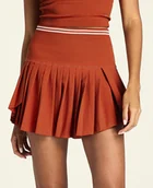 Spódnice - Spódnica damska Wilson W Midtown Wrap Skirt Clay Court L - miniaturka - grafika 1