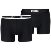 Majtki męskie - Męskie bokserki Puma Everyday Placed Logo Boxer 2P Rozmiar: M / Kolor: czarny - miniaturka - grafika 1
