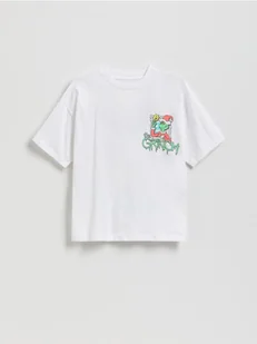 Reserved - Świąteczny t-shirt Grinch - biały - Koszulki dla chłopców - miniaturka - grafika 1