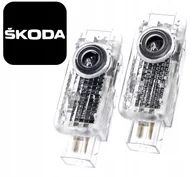 Akcesoria tuningowe - Projektory Led Logo Skoda Karoq Kodiaq Octavia IV Superb I 3U IV 3Y Rzutnik - miniaturka - grafika 1