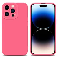 Etui i futerały do telefonów - Cadorabo Etui do Apple iPhone 14 PRO MAX Etui ochronne z czerwonego silikonu TPU Etui na telefon komórkowy - miniaturka - grafika 1