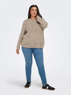 ONLY Sweter w kolorze szarobrązowym - Swetry damskie - miniaturka - grafika 1