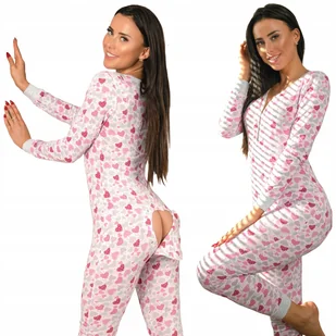 Piżama Kombinezon Onesie Do Spania Z Klapką Sleepdo Love r.M - Piżamy damskie - miniaturka - grafika 1