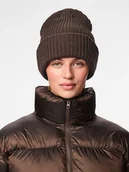 Czapki damskie - Pieces Czapka dzianinowa w kolorze brązowym - miniaturka - grafika 1