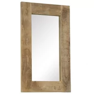 Lustra - vidaXL Lustro z ramą z litego drewna mango, 50 x 80 cm - miniaturka - grafika 1