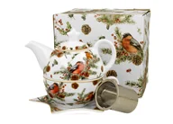 Karafki - ZESTAW FILIŻANKA ZE SPODKIEM + DZBANEK DUO CHRISTMAS BIRDS ŚWIĘTA GWIAZDA - miniaturka - grafika 1