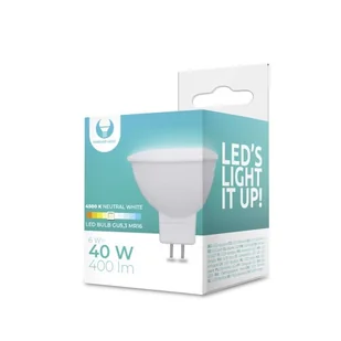 Żarówka LED GU5,3 MR16 6W 12V 4500K 400lm Forever Light - Żarówki LED - miniaturka - grafika 1