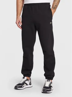 Lacoste Spodnie dresowe XH9610 Czarny Regular Fit - Spodnie sportowe męskie - miniaturka - grafika 1