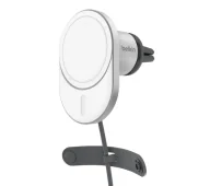 Uchwyty samochodowe do telefonów - Belkin z ładowarka QI2 15W Srebrny - miniaturka - grafika 1