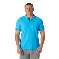 Koszulki męskie - Męska koszulka polo Helly Hansen Ocean Polo 2.0 cyan - M - miniaturka - grafika 1