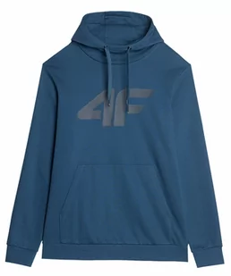 Bluza męska 4F Sportowa z kapturem Kangurka granat - Bluzy męskie - miniaturka - grafika 1