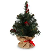 Choinki - Choinka sztuczna dekorowana z jarzębiną 30 cm - miniaturka - grafika 1
