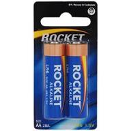 Akumulatory ogólnego zastosowania - Baterie LR6 ALKALINE blister 2 sztuki ROCKET - miniaturka - grafika 1