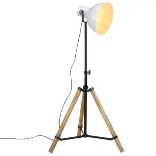 vidaXL Lampa stojąca, 25 W, biała, 75x75x90-150 cm, E27 - Lampy ogrodowe - miniaturka - grafika 1
