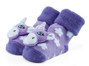 Ciepłe bawełniane skarpetki z grzechotką r 1-2 lat - Skarpetki dla dzieci - miniaturka - grafika 1