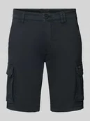 Spodenki męskie - Szorty o kroju regular fit z kieszeniami cargo - miniaturka - grafika 1