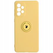 Etui i futerały do telefonów - Bizon Etui Case Silicone Ring Galaxy A73 5G żółte BCSRGALA735GYW - miniaturka - grafika 1