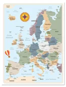 Magnesy - Duża Magnetyczna tablica samoprzylepna Mapa Europy na magnesy zdjęcia - miniaturka - grafika 1