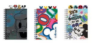 Kołobrulion A5 100 kartek, kratka, Disney Fasion Mickey Mouse, 1 szt. Mix - Notesy i bloczki - miniaturka - grafika 1