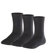 Skarpetki damskie - FALKE Family 3-Pack Skarpety Unisex - Dzieci Bawełna Czarny Szary Granatowy Biały Dla Dzieci Odporność Na Stopy Na Lato 3 Pary, Czarny (Czarny 3000), 19-22 - miniaturka - grafika 1