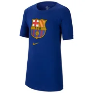 Koszulki sportowe męskie - Koszulka męska, FC Barcelona M NK Tee Evergreen Crest CD3115 455, granatowy, rozmiar M - miniaturka - grafika 1