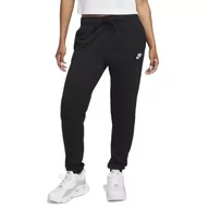 Spodnie sportowe damskie - Spodnie Nike Sportswear Club Fleece DQ5191-010 - czarne - miniaturka - grafika 1