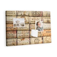 Tablice i flipcharty - Kolorowy Organizer - Tablica Korkowa z Pinezkami - Korki wina 60x40 cm - miniaturka - grafika 1