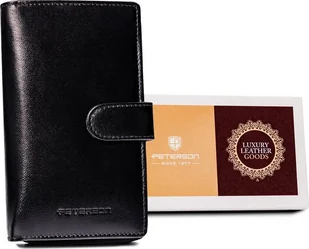 Peterson Pionowy portfel damski ze skóry naturalnej Peterson NoSize - Portfele - miniaturka - grafika 1