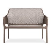 Pozostałe meble ogrodowe - Nardi Ławka ogrodowa Net taupe 40338.10.000 - miniaturka - grafika 1