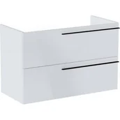 Szafki łazienkowe - Roca Ella szafka 100 cm podumywalkowa wisząca biały połysk A857771806 - miniaturka - grafika 1