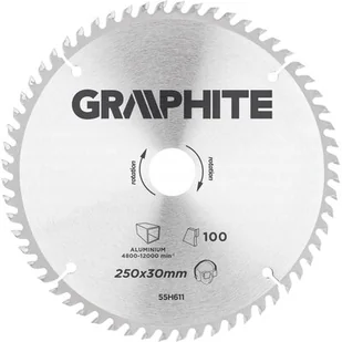 Graphite Tarcza do cięcia 55H611 250 x 30 mm do pilarki widiowa - Tarcze do pił - miniaturka - grafika 1