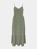 Sukienki - Pieces Sukienka letnia Sade 17146543 Zielony Wide Fit - miniaturka - grafika 1