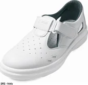 Obuwie robocze - CERVA PANDA SANITARY LYBRA S1 SRC - sandały ochronne z mikrofibry z podnoskiem 43 - miniaturka - grafika 1