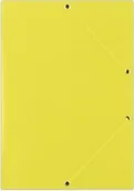 Szkolne artykuły papiernicze - DONAU Teczka z gumką gładka żółta FEP11G . - miniaturka - grafika 1