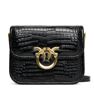 Torebka PINKO Love Box Bag Fl Mini AI 25-26 PLTT 104297 A2OH Czarny - Torebki damskie - miniaturka - grafika 1