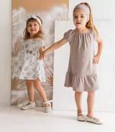 Sukienki i spódniczki dla dziewczynek - Sukienka z krótkim rękawem dla dziewczynki gaja nicol - 86 - miniaturka - grafika 1