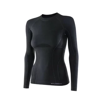 Bielizna sportowa damska - Koszulka termoaktywna Brubeck Active Wool LS12810 black - S - grafika 1