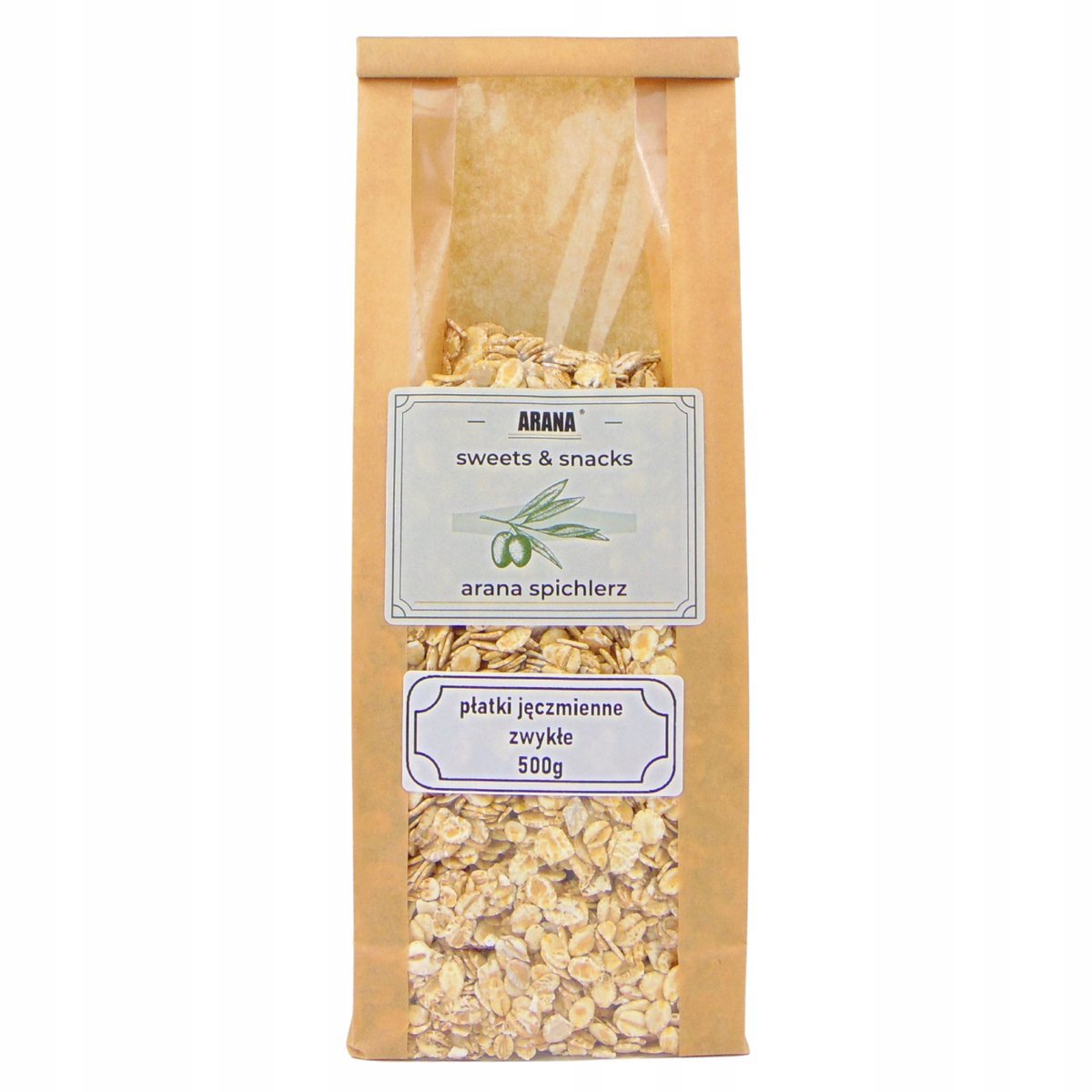 PŁATKI JĘCZMIENNE 500g naturalne bez cukru wysoka jakość