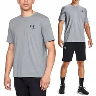 Koszulki męskie - Koszulka Męska Under Armour T-shirt Szybkoschnąca Sportowa 1326799-036 Xxl - miniaturka - grafika 1