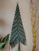 Ozdoby bożonarodzeniowe - Choinka makrama, dekoracja świąteczna - butelkowa - miniaturka - grafika 1