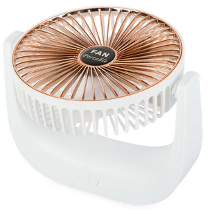 Wentylator FAN Wiatrak biurkowy Wentylator bezprzewodowy Biały - Wentylatory - miniaturka - grafika 6